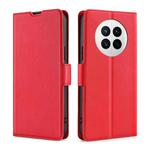 For Huawei Mate 50 Ultra-thin Voltage Side Buckle Horizontal Flip Leather Phone Case(Red)
