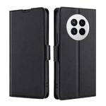 For Huawei Mate 50 Ultra-thin Voltage Side Buckle Horizontal Flip Leather Phone Case(Black)