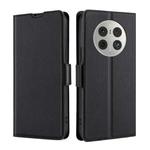 For Huawei Mate 50 Pro Ultra-thin Voltage Side Buckle Horizontal Flip Leather Phone Case(Black)