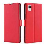 For Samsung Galaxy A23e/A22e Ultra-thin Voltage Side Buckle Horizontal Flip Leather Phone Case(Red)