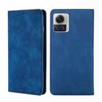 For Motorola Edge X30 Pro 5G/Edge 30 Ultra Skin Feel Magnetic Horizontal Flip Leather Phone Case(Blue)