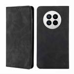 For Huawei Mate 50 Skin Feel Magnetic Horizontal Flip Leather Phone Case(Black)