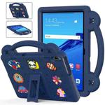 For Huawei MediaPad T5 10.1 Handle Kickstand Children EVA Shockproof Tablet Case(Navy Blue)