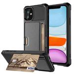 For iPhone 11 ZM02 Card Slot Holder Phone Case (Black)