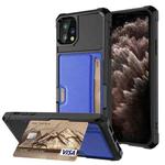 For iPhone 11 Pro ZM02 Card Slot Holder Phone Case (Blue)