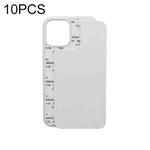 For iPhone 14 Plus 10 PCS  2D Blank Sublimation Phone Case(Transparent)