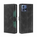 For Motorola Edge S30 Pro 5G/Edge 30 Fusion Skin Feel Magnetic Buckle Leather Phone Case(Black)