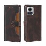 For Motorola Edge X30 Pro 5G/Edge 30 Ultra Skin Feel Magnetic Buckle Leather Phone Case(Brown)