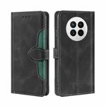 For Huawei Mate 50 Skin Feel Magnetic Buckle Leather Phone Case(Black)
