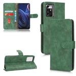 For ZTE Blade A72 5G Skin Feel Magnetic Flip Leather Phone Case(Green)