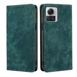 For Motorola Edge X30 Pro 5G/Edge 30 Ultra RFID Anti-theft Brush Magnetic Leather Phone Case(Green)