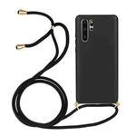 For Huawei P30 Pro Wheat Straw Material + TPU Protective Case with Lanyard(Black)