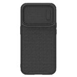 For iPhone 14 Pro NILLKIN 3D Textured Camshield PC + TPU Phone Case(Black)