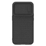 For iPhone 14 Pro Max NILLKIN 3D Textured Camshield PC + TPU Phone Case(Black)