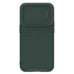 For iPhone 14 Pro Max NILLKIN 3D Textured Camshield PC + TPU Phone Case(Green)