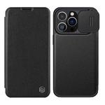 For iPhone 14 Pro NILLKIN QIN Series Pro Leather Phone Case(Black)