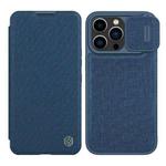 For iPhone 14 Pro NILLKIN QIN Series Pro Leather Phone Case(Blue)