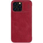 For iPhone 14 Pro Max NILLKIN QIN Series Pro Crazy Horse Texture Leather Case(Red)