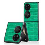 For Huawei P50 Pocket Bamboo Texture Phone Case(Green)