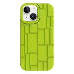 For iPhone 14 Plus  3D Ice Cubes Liquid Silicone Phone Case(Green)