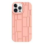 For iPhone 14 Pro 3D Ice Cubes Liquid Silicone Phone Case(Pink)