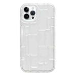 For iPhone 14 Pro Max 3D Ice Cubes Liquid Silicone Phone Case(Transparent)