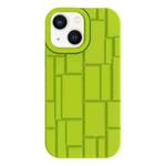 For iPhone 13 3D Ice Cubes Liquid Silicone Phone Case(Green)