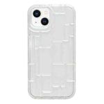 For iPhone 13 3D Ice Cubes Liquid Silicone Phone Case(Transparent)