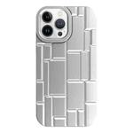 For iPhone 13 Pro 3D Ice Cubes Liquid Silicone Phone Case(Silver)