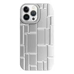 For iPhone 13 Pro Max  3D Ice Cubes Liquid Silicone Phone Case(Silver)