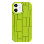 For iPhone 12 / 12 Pro 3D Ice Cubes Liquid Silicone Phone Case(Green)