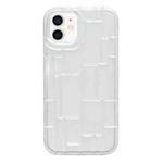 For iPhone 12 / 12 Pro 3D Ice Cubes Liquid Silicone Phone Case(Transparent)