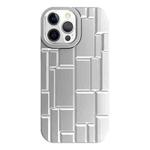 For iPhone 12 Pro Max 3D Ice Cubes Liquid Silicone Phone Case(Silver)