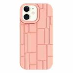 For iPhone 11 3D Ice Cubes Liquid Silicone Phone Case(Pink)