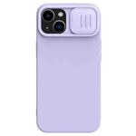 For iPhone 14 NILLKIN CamShield MagSafe Liquid Silicone Phone Case(Purple)