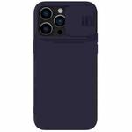 For iPhone 14 Pro NILLKIN CamShield MagSafe Liquid Silicone Phone Case (Deep Purple)