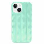 For iPhone 14 3D Stripe TPU Phone Case(Mint Green)