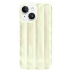 For iPhone 14 Plus  3D Stripe TPU Phone Case(Beige)