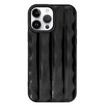 For iPhone 14 Pro 3D Stripe TPU Phone Case(Black)