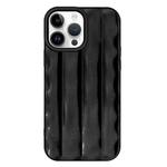 For iPhone 14 Pro Max 3D Stripe TPU Phone Case(Black)