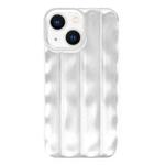 For iPhone 13 3D Stripe TPU Phone Case(Silver)
