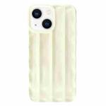 For iPhone 13 3D Stripe TPU Phone Case(Beige)