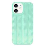 For iPhone 12 / 12 Pro 3D Stripe TPU Phone Case(Mint Green)