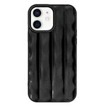For iPhone 12 / 12 Pro 3D Stripe TPU Phone Case(Black)