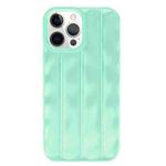 For iPhone 12 Pro Max 3D Stripe TPU Phone Case(Mint Green)