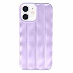 For iPhone 11 3D Stripe TPU Phone Case(Purple)