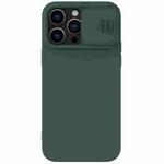 For iPhone 14 Pro Max NILLKIN CamShield Liquid Silicone Phone Case (Dark Green)