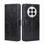 For Huawei Mate 50 Geometric Stitching Leather Phone Case(Black)