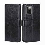 For ZTE Blade A72 5G Geometric Stitching Leather Phone Case(Black)