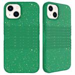 For iPhone 14 Wheat Straw Material Degradable TPU Phone Case(Dark Green)